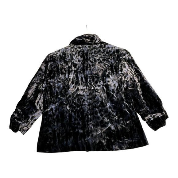 Express Crushed Velvet Animal Print Open Cardigan size 2 - Picture 5 of 7